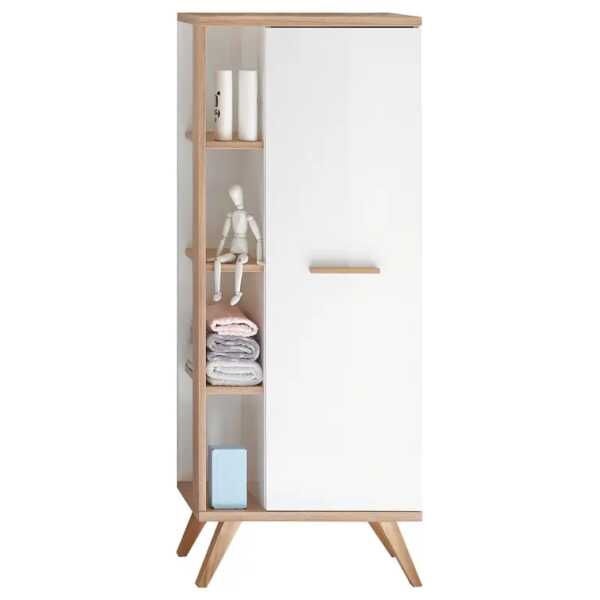 Midischrank 51 x 128 x 33cm Weiß