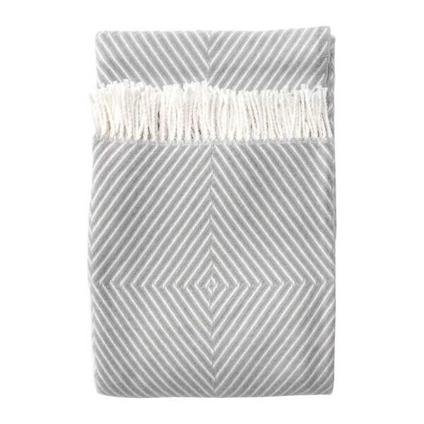Plaid Tebas 140 x 200cm Grau/Hellgrau Webstoff