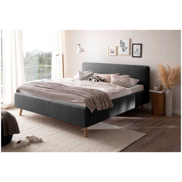 Livetastic POLSTERBETT Anthrazit