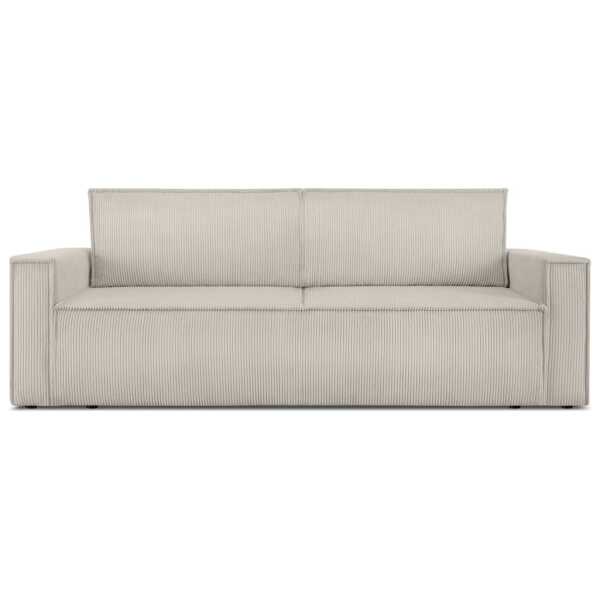Schlafsofa in Pet Friendly Cord-Stoff, cremefarben