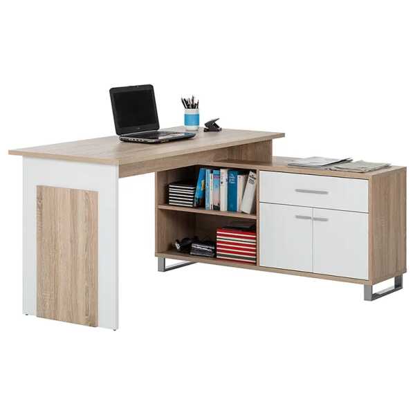 Schreibtisch Maxim 130 x 75 x 160cm Braun