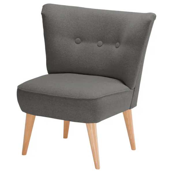 Sessel Braun/Grau Webstoff Hanabi 72 x 80 x 64cm