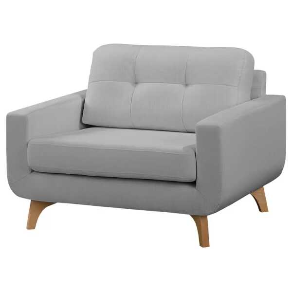 Sessel Postville Grau/Granit Webstoff 118 x 88 x 90cm