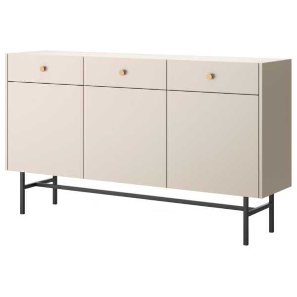 Sideboard 3-türig, greige, 155 cm
