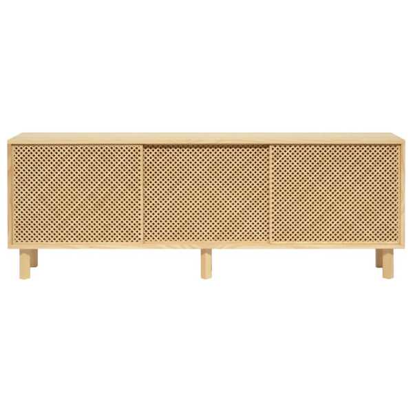 Sideboard aus massivem Naturholz mit 3 Türen 180 cm Unlackiert