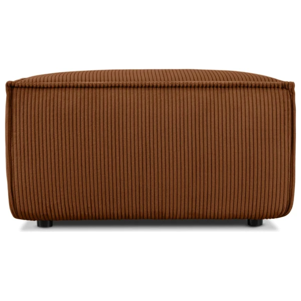 Sitzpouf gefederte Sitzfläche, rot