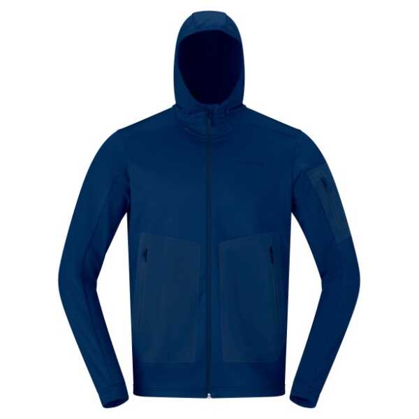Norrøna - Falketind Warm2 Stretch Hood - Fleecejacke blau