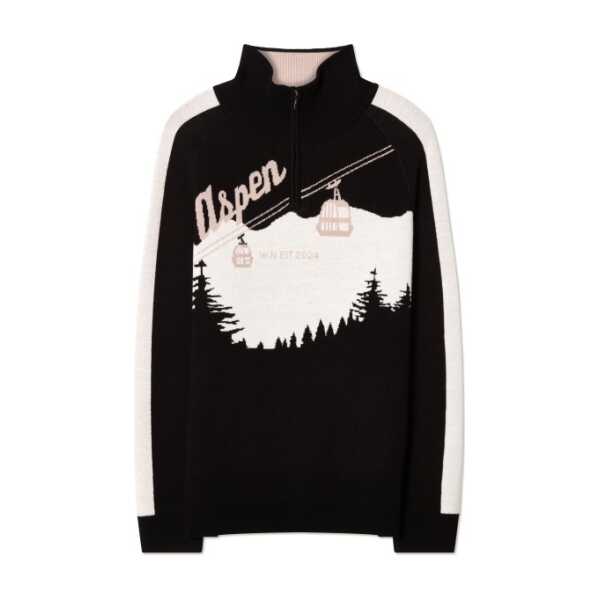 We Norwegians - Afterski Sweater - Merinopullover schwarz
