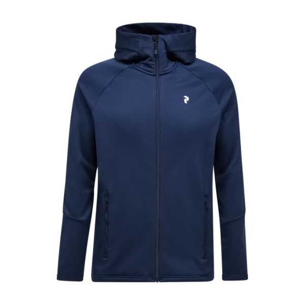 Peak Performance - Rider Essentials Zip Hood - Fleecejacke blau