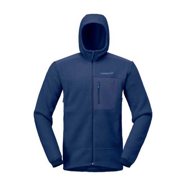 Norrøna - Trollveggen Warm3 Zip Hood - Fleecejacke blau