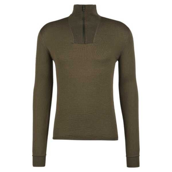 Woolpower - Zip Turtleneck 200 - Merinounterwäsche oliv