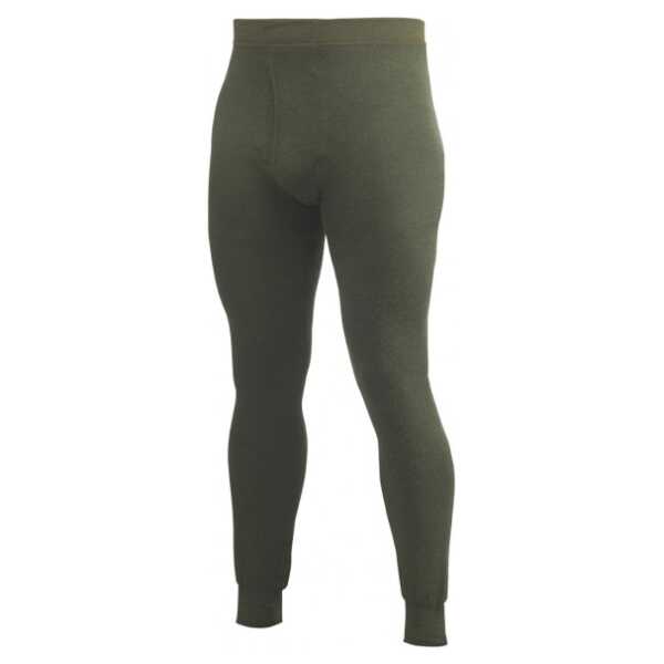 Woolpower - Long Johns With Fly 200 - Merinounterwäsche grau/oliv