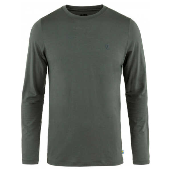 Fjällräven - Abisko Wool L/S - Longsleeve oliv/grau