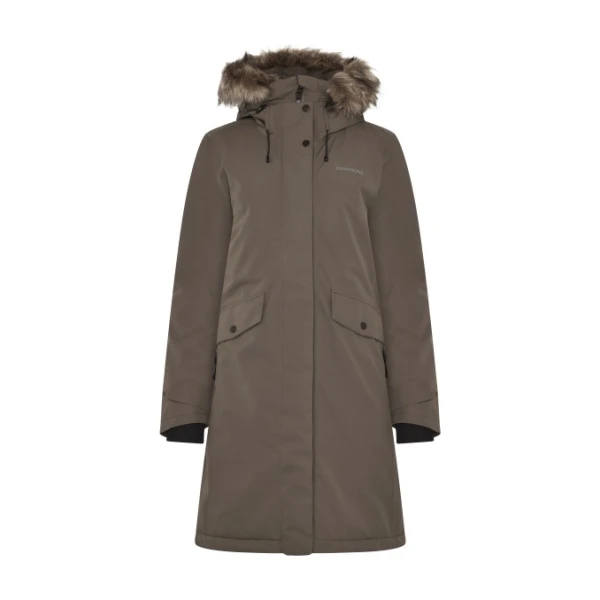 Didriksons - Women's Erika Parka 3 - Mantel braun/grau