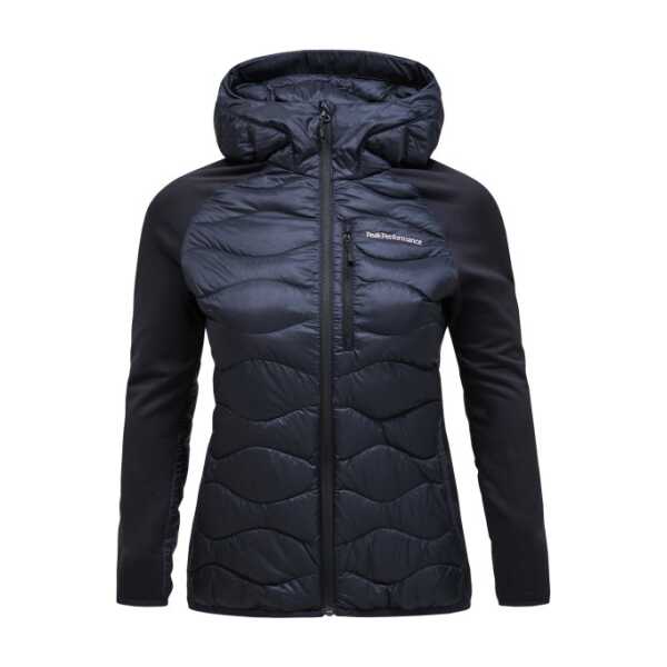 Peak Performance - Women's Helium Down Hybrid Hood - Daunenjacke blau/schwarz