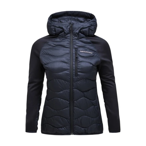 Peak Performance - Women's Helium Down Hybrid Hood - Daunenjacke blau/schwarz