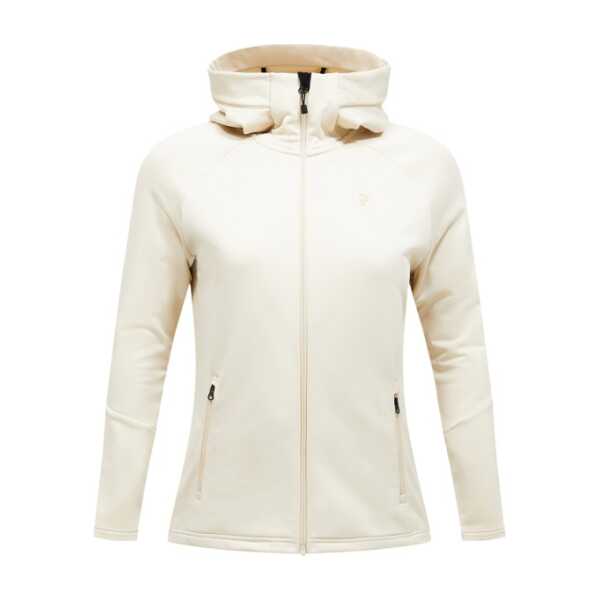 Peak Performance - Women's Rider Essentials Zip Hood - Fleecejacke beige/weiß