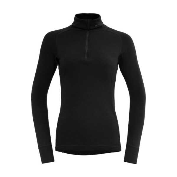 Devold - Duo Active Woman Zip Neck - Merinounterwäsche schwarz