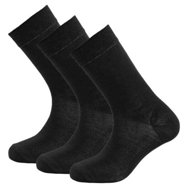 Devold - Daily Merino Light Sock 3-Pack - Multifunktionssocken-40 schwarz