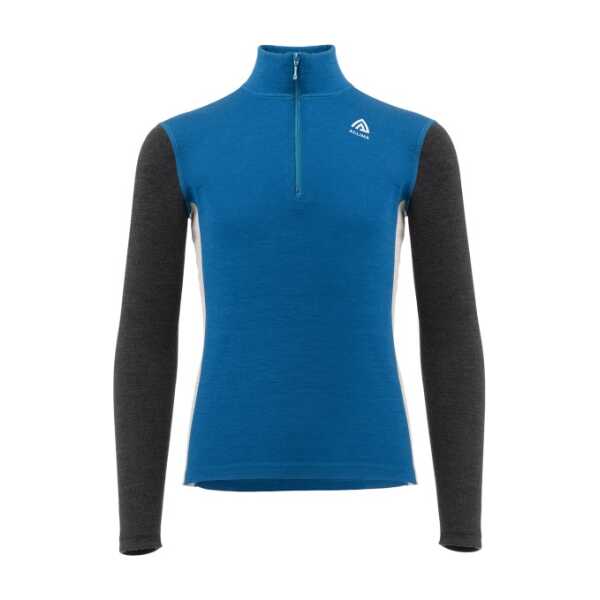 Aclima - Warmwool Mock Neck Junior - Merinounterwäsche blau