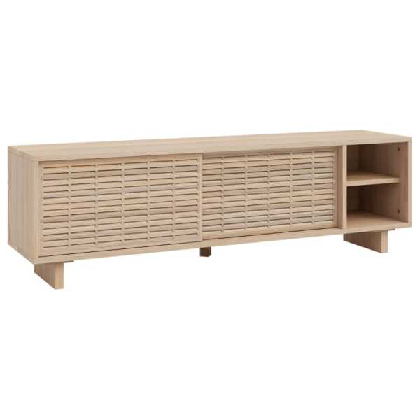 TV-Möbel aus massivem, natürlichem Kiefernholz 150 cm Unlackiert