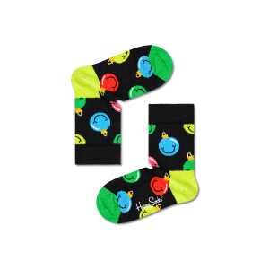 Crew Socken Kinder Jingle Smiling in Schwarz | Happy Socks