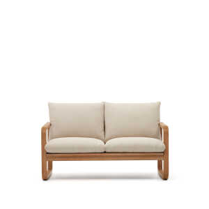 Kave Home - Sacaleta 2-Sitzer-Sofa aus massivem Eukalyptusholz 142 cm FSC 100%