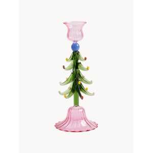 Mundgeblasener Glas-Kerzenhalter Merry Tree