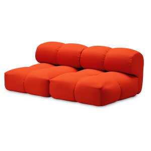 OUT Objekte unserer Tage - Sander 02, 2.5-Sitzer Sofa, reinorange (Vidar 4 0542 by Kvadrat/Raf Simons)