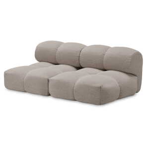 OUT Objekte unserer Tage - Sander 02 2.5-Sitzer Sofa, steingrau (Berlin 801 by OUT)