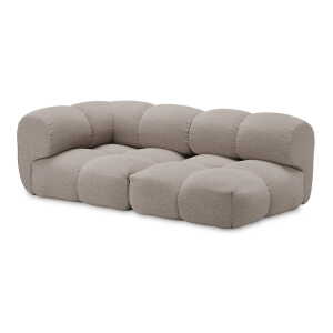 OUT Objekte unserer Tage - Sander 03 Links 2.5-Sitzer Sofa, steingrau (Berlin 801 by OUT)