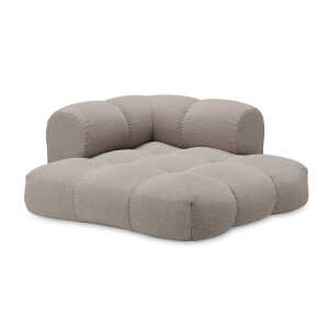 OUT Objekte unserer Tage - Sander Sofa 01, 2-Sitzer, steingrau (Berlin 801 by OUT)