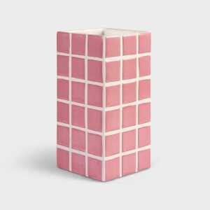 &Klevering Tile Vase 21 cm Rosa