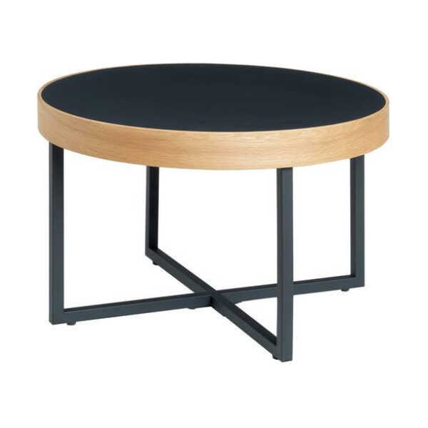 Livetastic COUCHTISCH Natur, Schwarz