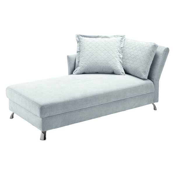home24 Recamiere Hillarys I Blau Mischgewebe Aurora 116 x 80 x 220cm Ausrichtung rechts Skandi