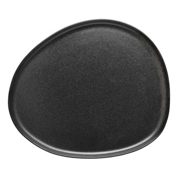 Aida Raw Organic Teller 29 x 25cm Titanium Black