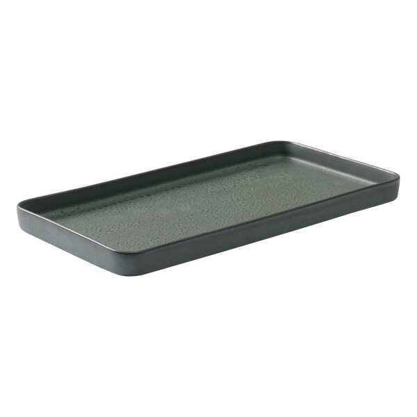 Aida Raw Teller 18 x 34cm Northern green