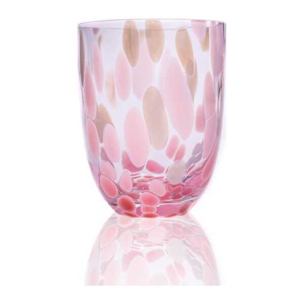 Anna Von Lipa Big Confetti Trinkglas 25 cl Rosa-hellblau