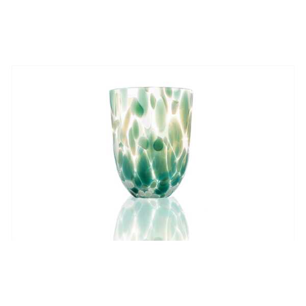 Anna Von Lipa Big Confetti Trinkglas 25 cl Smaragd