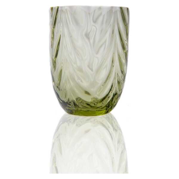 Anna Von Lipa Wave Trinkglas 25 cl Olivegreen