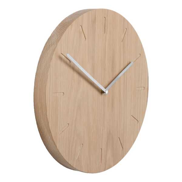 Applicata Watch:Out Wanduhr Eiche Eiche-Stahl