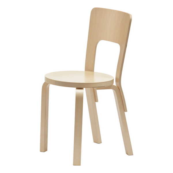 Artek - Stuhl 66, Birkenfurnier