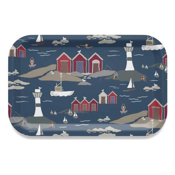 Arvidssons Textil Kust Tablett 20 x 27cm Blau