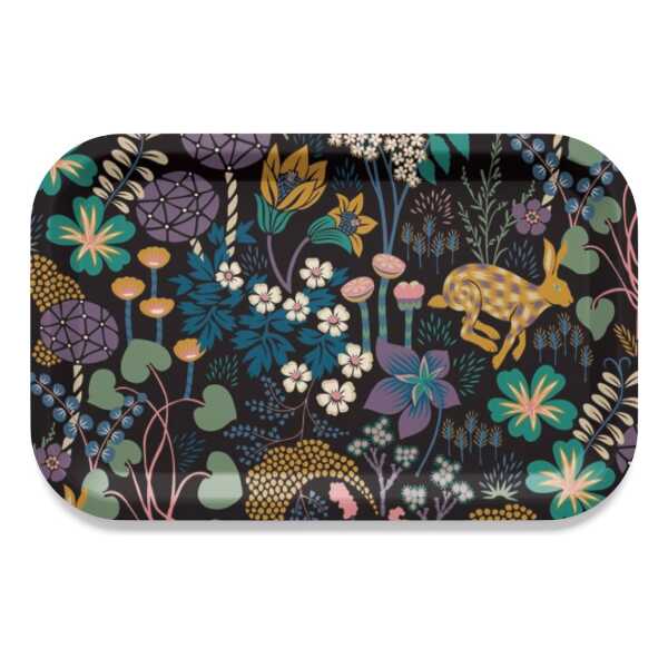 Arvidssons Textil Lyckeflykt Tablett 21 x 33cm Schwarz