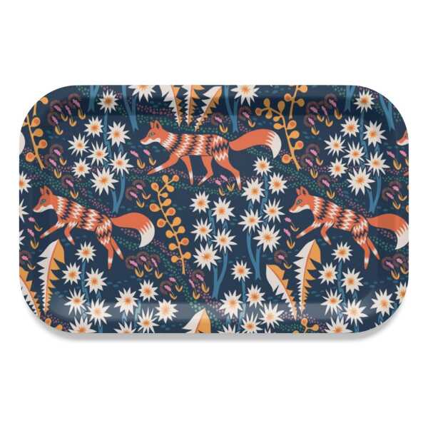 Arvidssons Textil Stjärnspeja Tablett 21 x 31cm Dunkelblau