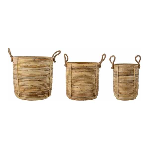 Bloomingville Tesser Korb 3er-Pack Braun