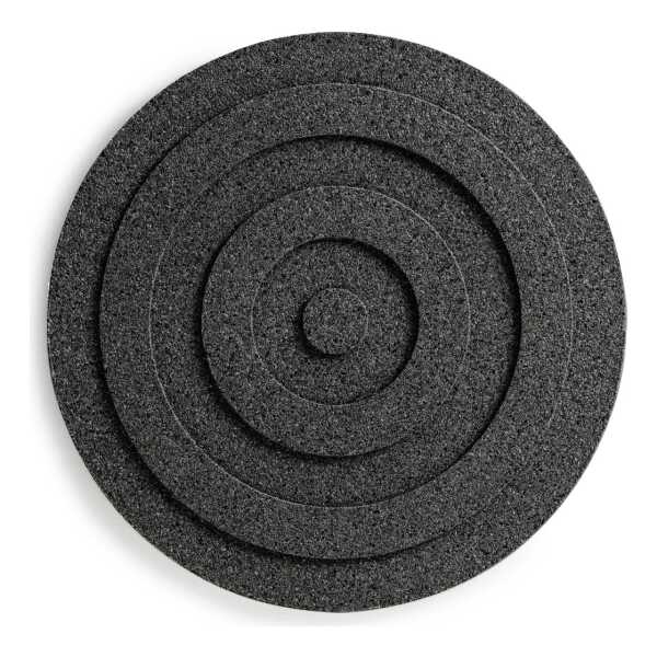 Born In Sweden Circle runder Topf-Untersetzer Ø 20 cm Schwarz