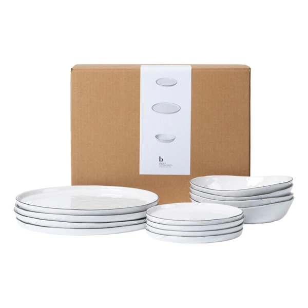 Broste Copenhagen Nordic Salt Geschirr-Set 12 Teile