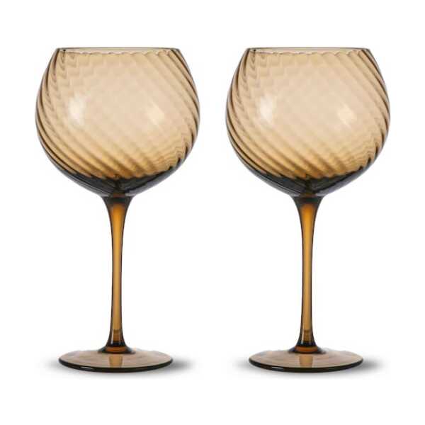 Byon Opacity Weinglas 47 cl 2er-Pack Braun