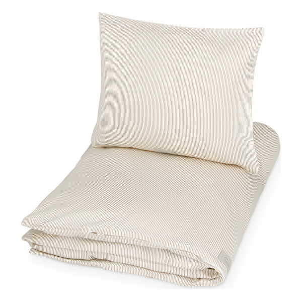 Cam Cam Copenhagen - Bettwäsche, 140 x 200, 60 x 65 cm, classic stripes camel